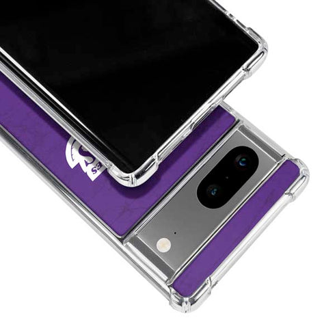 NBA Los Angeles Lakers Purple Primary Logo Google Pixel 7a Clear Case